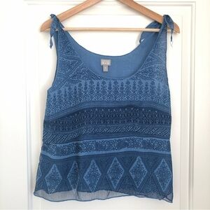 Converse Lightweight Tank Top with Layered look and Tied Straps